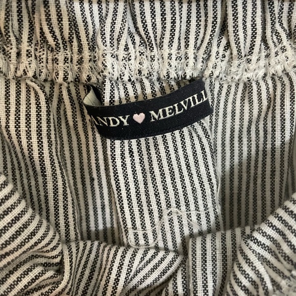 Brandy Melville XS S Striped Off The Shoulder Cropped Long Sleeve Top - Picture 5 of 7